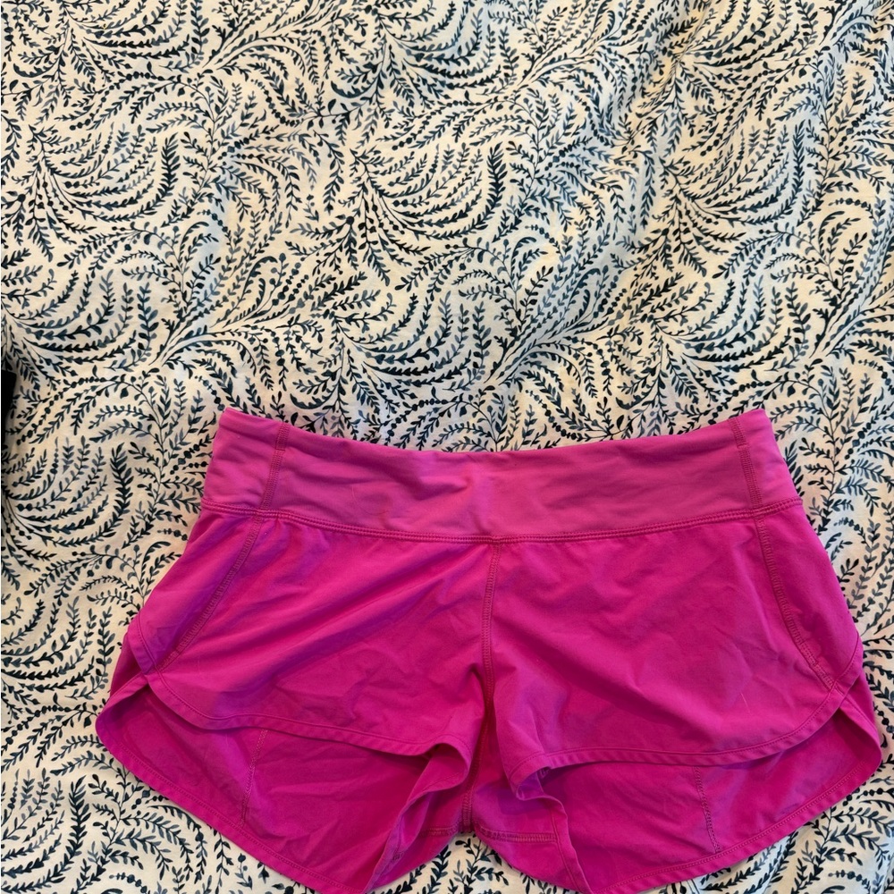 Lululemon pink athletic shorts
